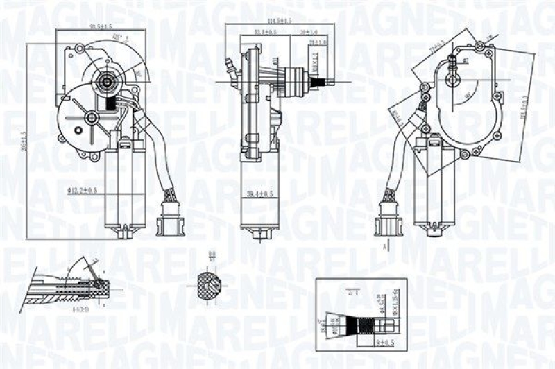 MAGNETI MARELLI Wischermotor