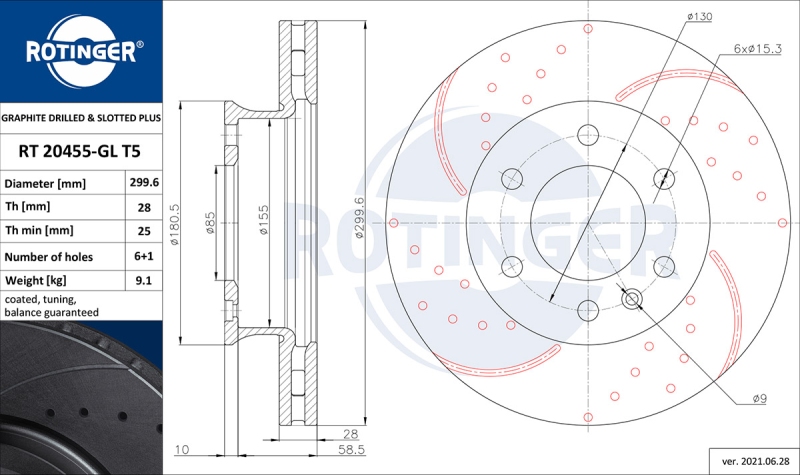 2x ROTINGER Bremsscheibe