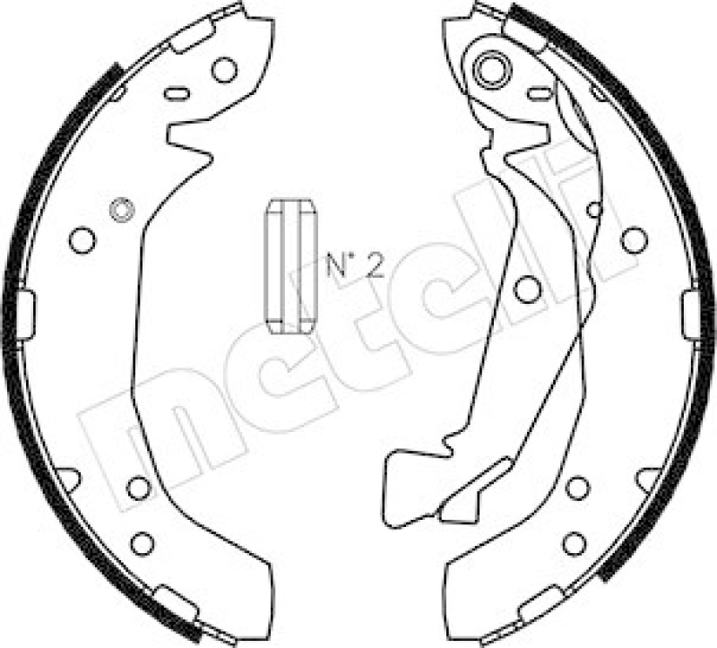 METELLI Bremsbackensatz