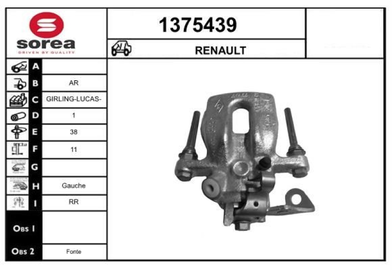 SNRA Brake Caliper