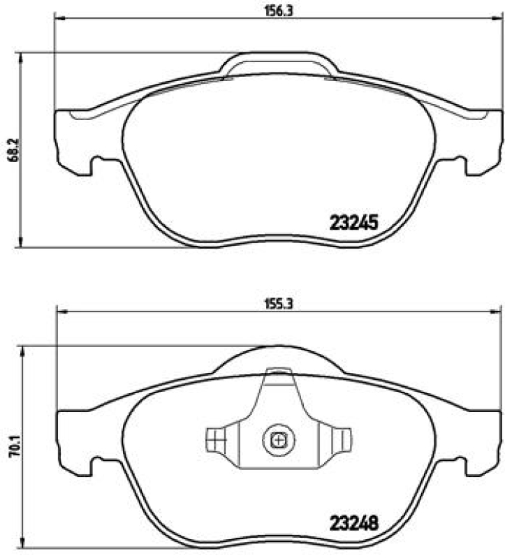 BREMBO Bremsbelagsatz, Scheibenbremse PRIME LINE