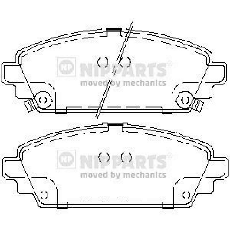 NIPPARTS Brake Pad Set, disc brake