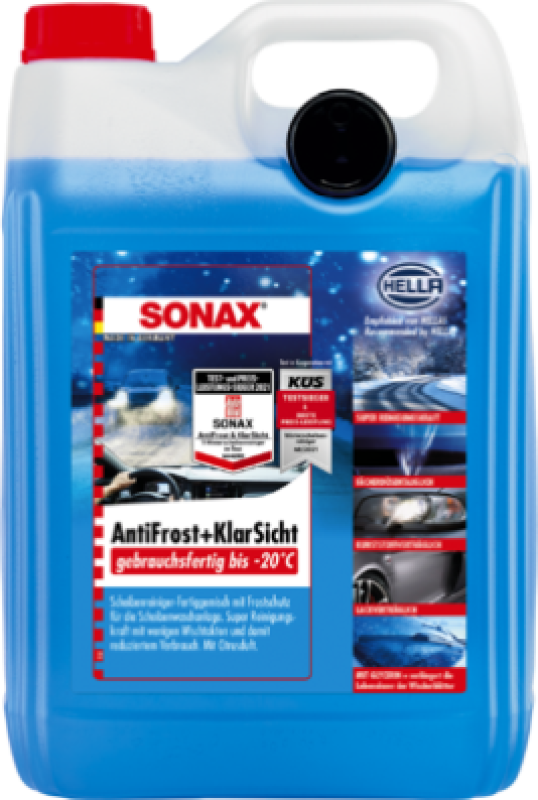 SONAX Antifreeze, window cleaning system AntiFreeze + clear view ready-to-use