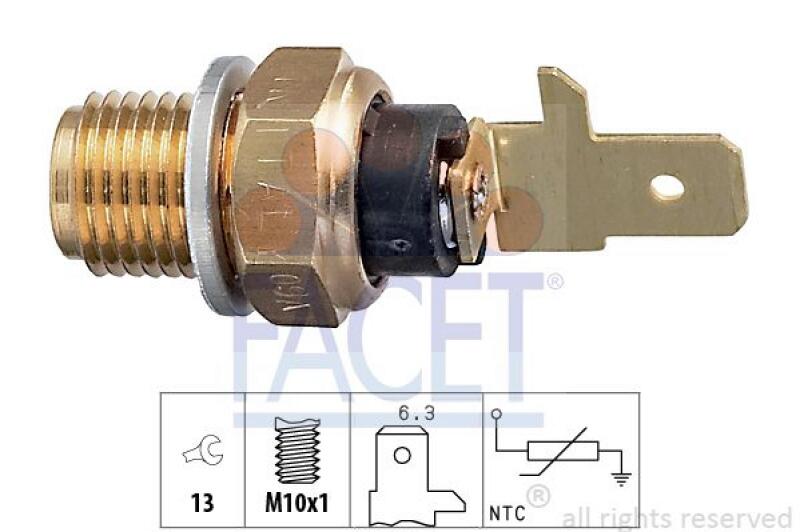 FACET Sensor, Öltemperatur Made in Italy - OE Equivalent