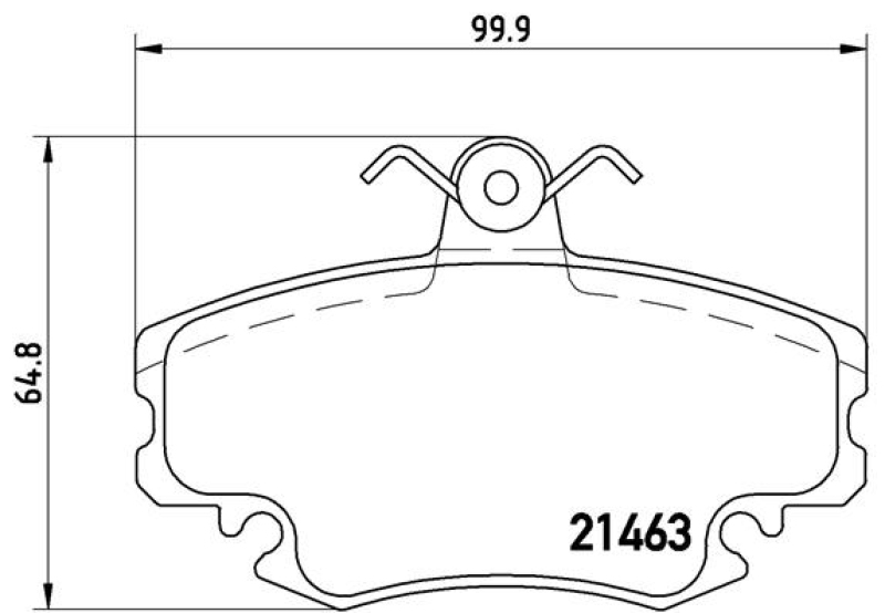 BREMBO Brake Pad Set, disc brake PRIME LINE