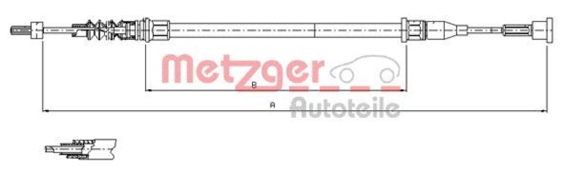 METZGER Seilzug, Feststellbremse