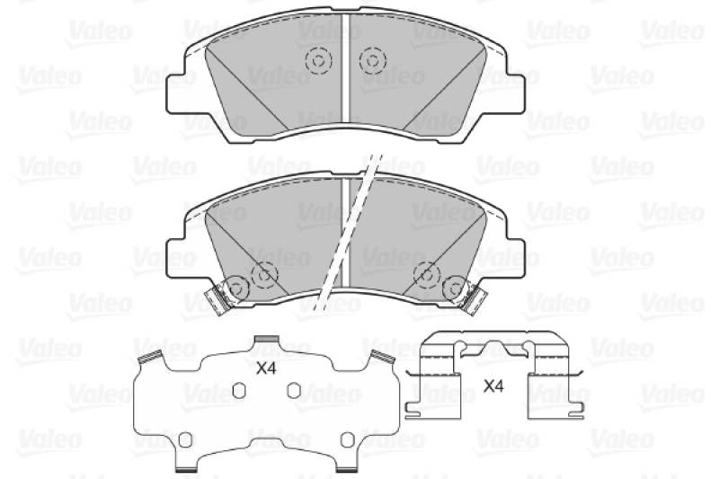 VALEO Brake Pad Set, disc brake