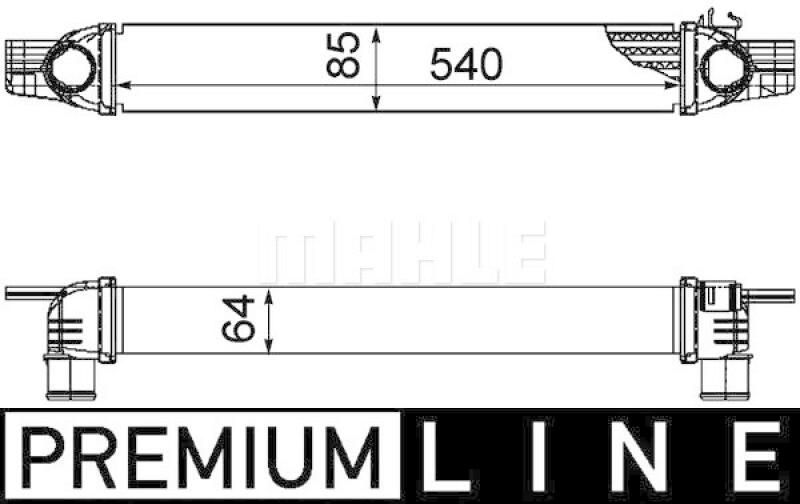 MAHLE Ladeluftkühler BEHR *** PREMIUM LINE ***