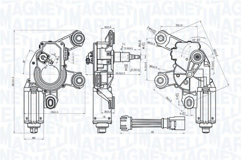 MAGNETI MARELLI Wischermotor