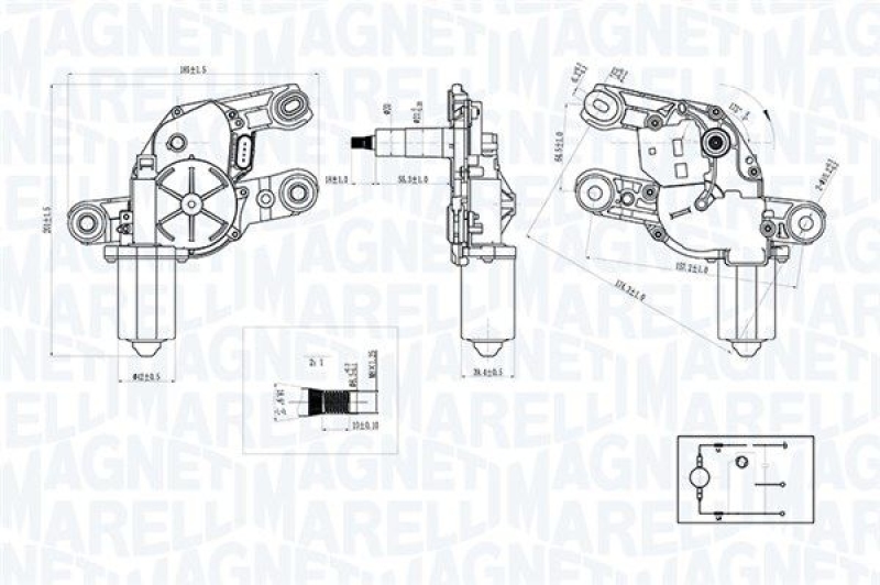 MAGNETI MARELLI Wischermotor