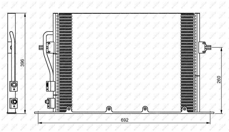 NRF Condenser, air conditioning EASY FIT