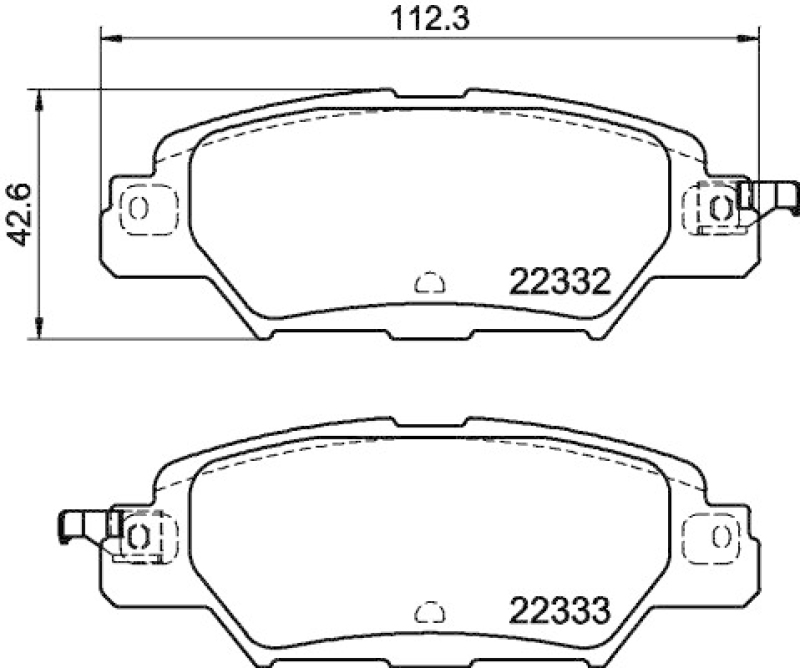 HELLA Brake Pad Set, disc brake