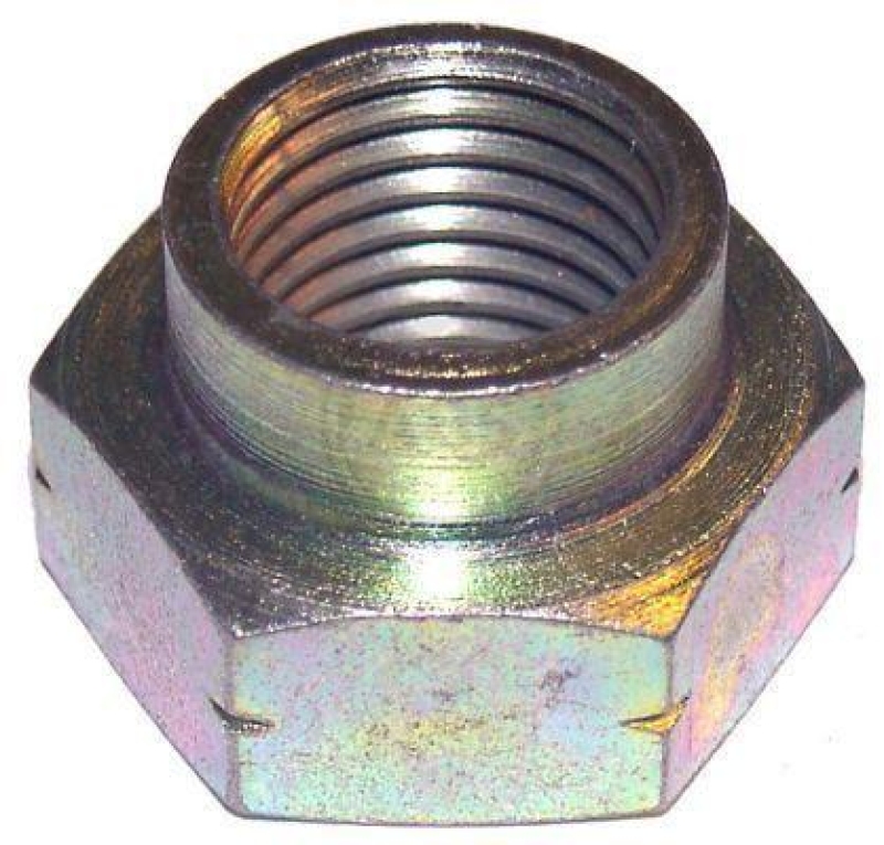 Nut, stub axle