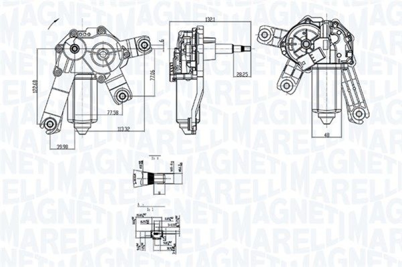 MAGNETI MARELLI Wischermotor