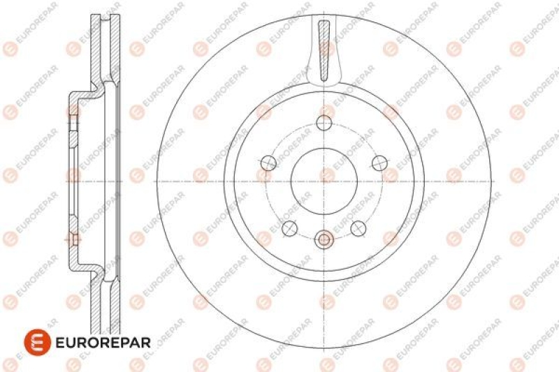 2x EUROREPAR Bremsscheibe