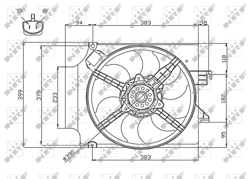 NRF Fan, radiator