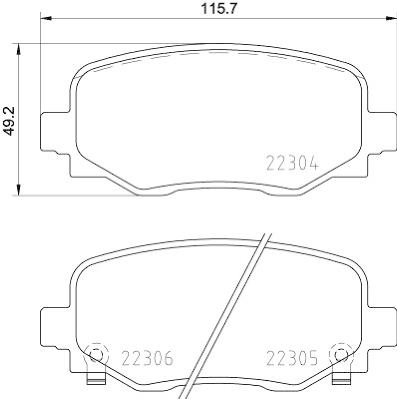 HELLA Brake Pad Set, disc brake