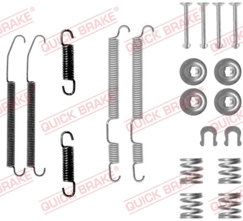 QUICK BRAKE Zubehörsatz Bremsbacken Trommelbremse Montagesatz