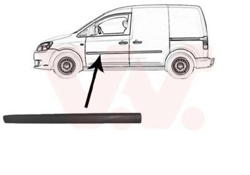 VAN WEZEL Trim/Protective Strip, door