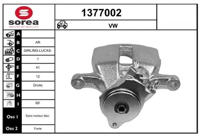 SNRA Brake Caliper