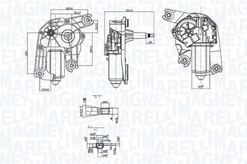 MAGNETI MARELLI Wischermotor