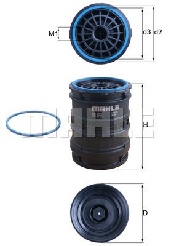 MAHLE Fuel Filter CleanLine