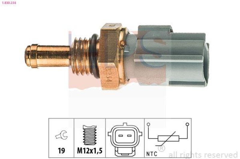 EPS Sensor, Kraftstofftemperatur Made in Italy - OE Equivalent