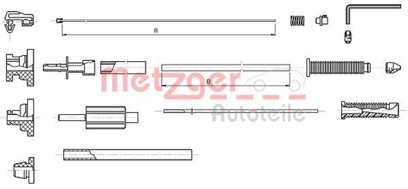 METZGER Accelerator Cable