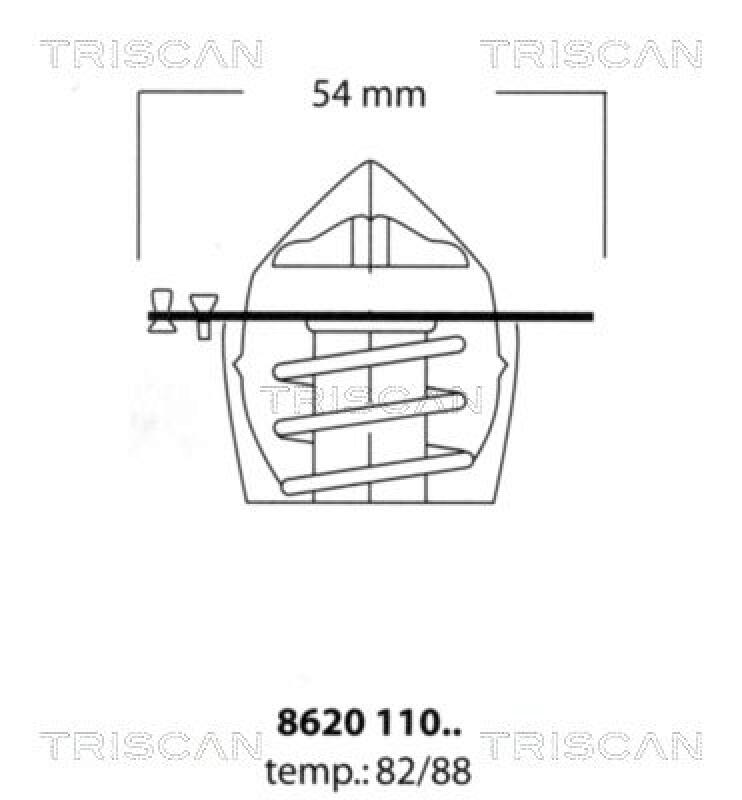 TRISCAN Thermostat für Kühlmittel / Kühlerthermostat