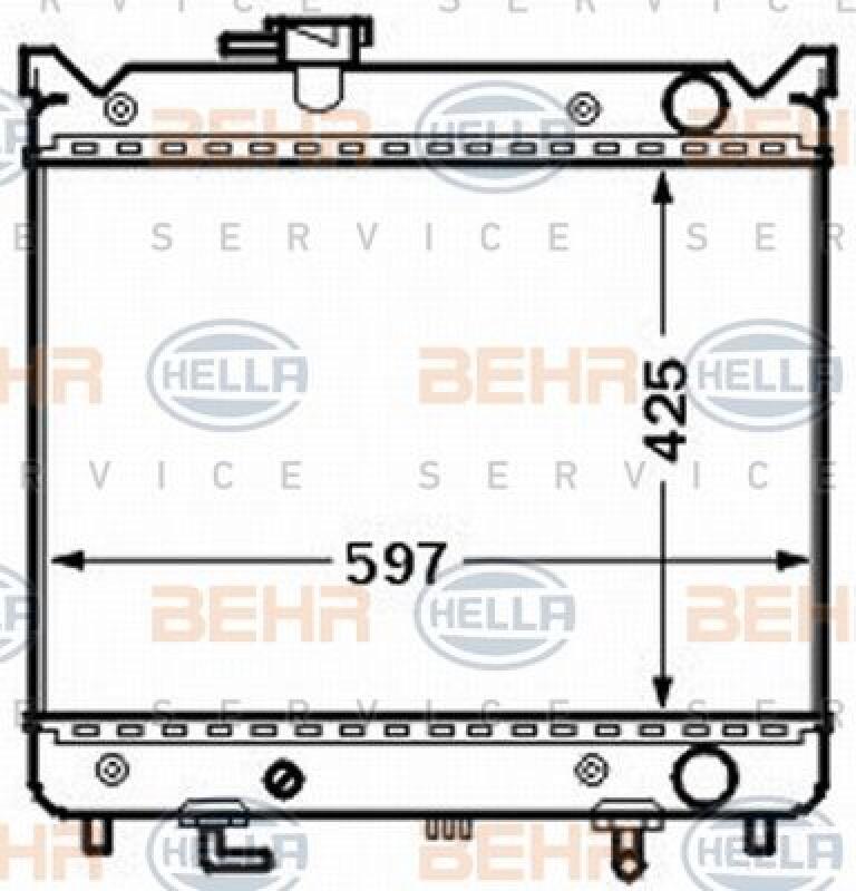 HELLA Radiator, engine cooling