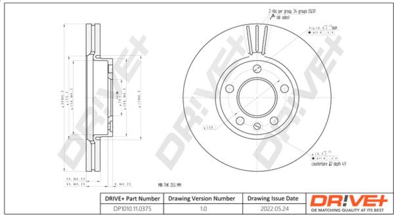 2x Dr!ve+ Bremsscheibe