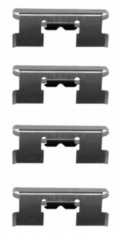 HELLA Accessory Kit, disc brake pad