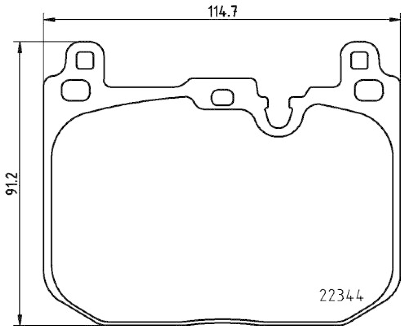 HELLA Brake Pad Set, disc brake