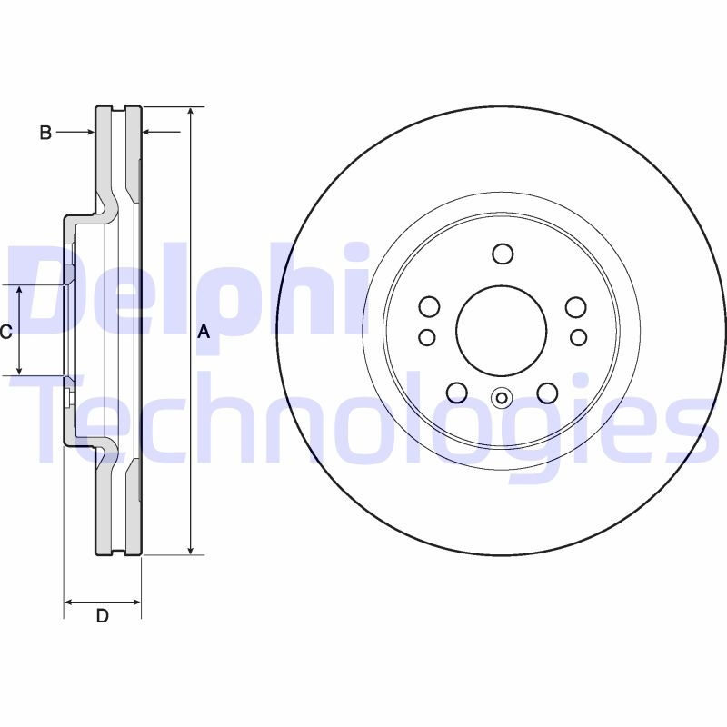 2x DELPHI Bremsscheibe