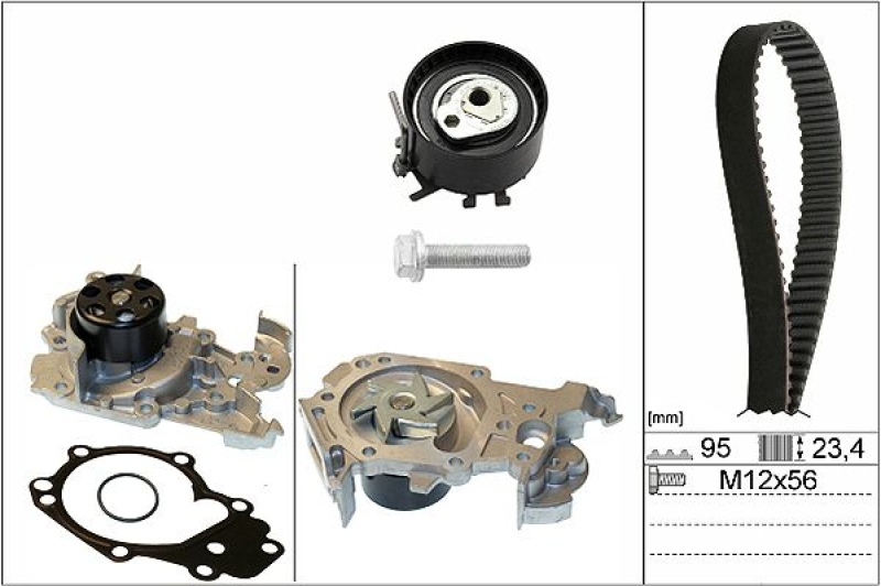 Schaeffler INA Wasserpumpe + Zahnriemensatz