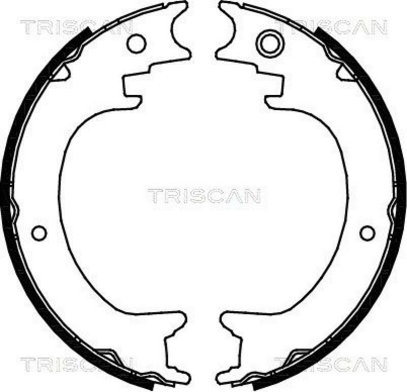 TRISCAN Brake Shoe Set, parking brake