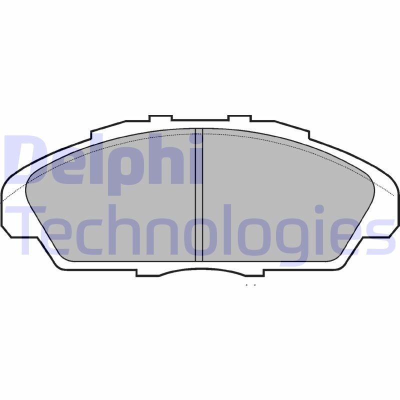 DELPHI Brake Pad Set, disc brake