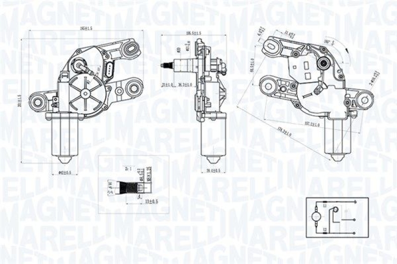 MAGNETI MARELLI Wischermotor