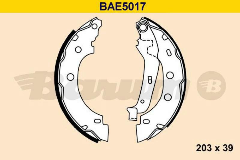 BARUM Brake Shoe Set