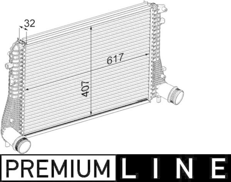 MAHLE Intercooler, charger BEHR *** PREMIUM LINE ***