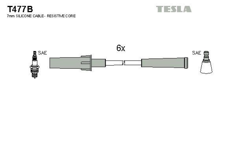 TESLA Zündleitungssatz