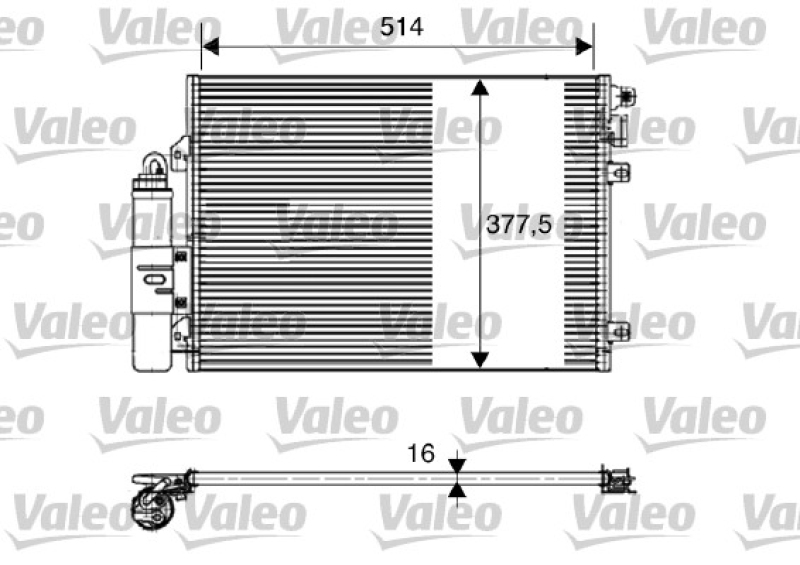 VALEO Condenser, air conditioning