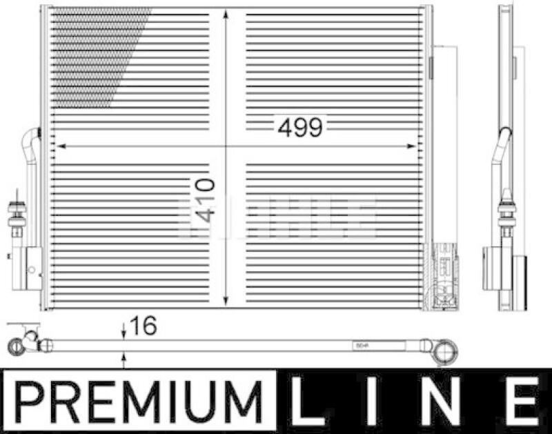 MAHLE Condenser, air conditioning BEHR *** PREMIUM LINE ***