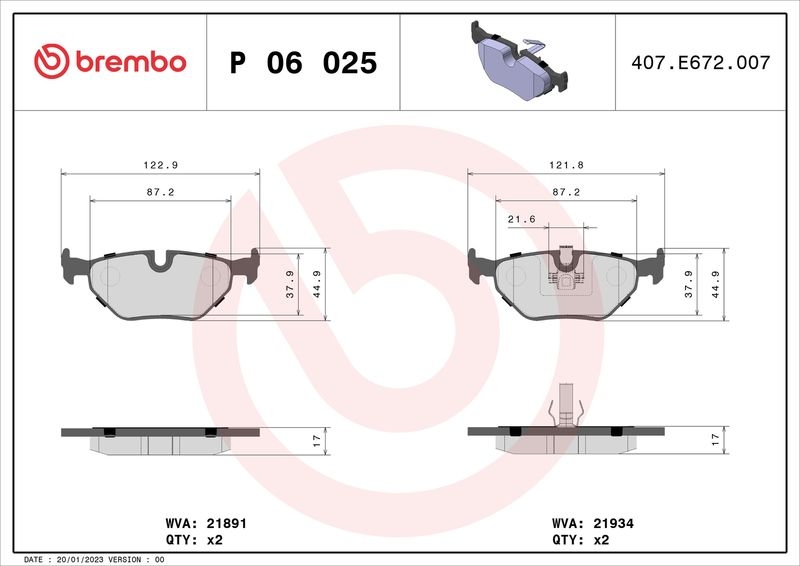 4x Brembo Bremsscheiben + Beläge + WK Vorne + Hinten passend für BMW 3 (E46)