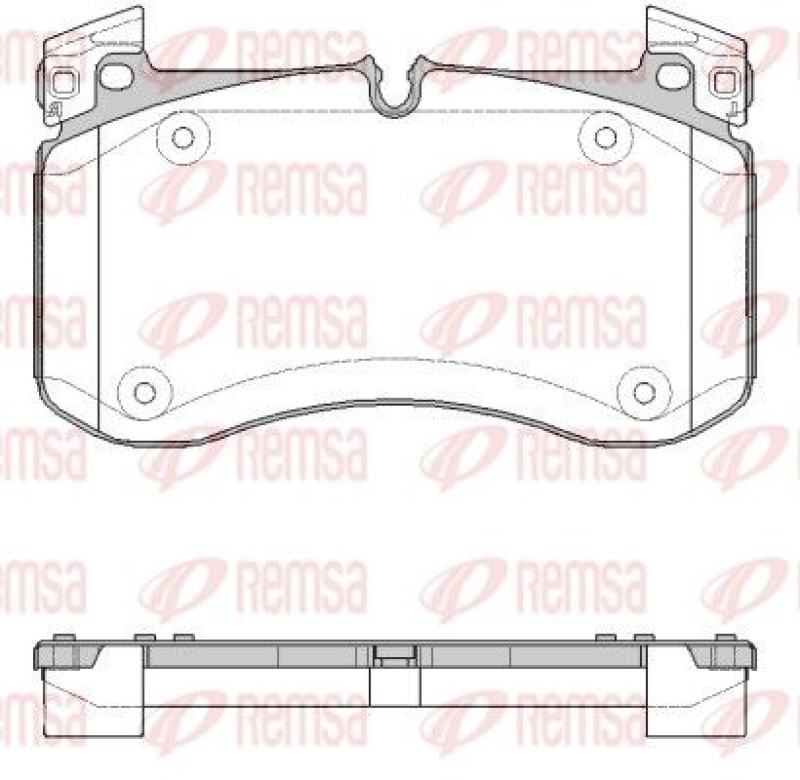 REMSA Brake Pad Set, disc brake