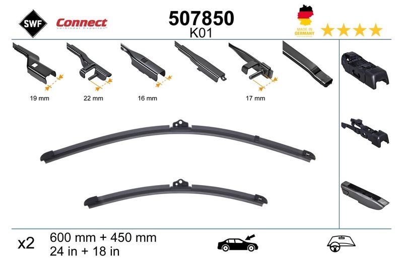 SWF Wischblatt CONNECT MADE IN GERMANY