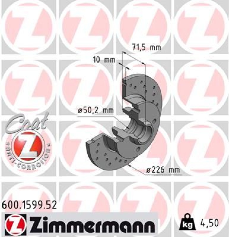 Zimmermann Sport Bremsscheiben + Zimmermann Bremsbeläge