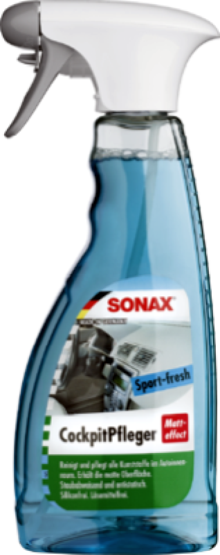 SONAX Synthetic Material Care Products Cockpit spray matt effect sport-fresh