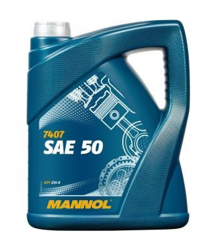 4x 5L Mannol Motoröl MN7407-5 SAE 50 API CH-4 Einbereichsmotoröl Mineralisch