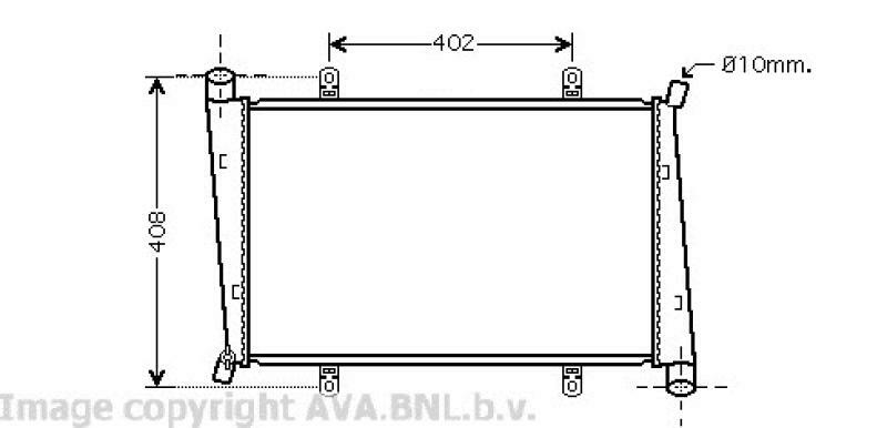 AVA QUALITY COOLING Kühler, Motorkühlung